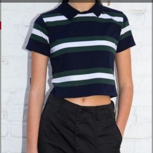 Brandy Melville striped collared shirt